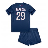 Camisa de time de futebol Paris Saint-Germain Bradley Barcola #29 Replicas 1º Equipamento Infantil 2024-25 Manga Curta (+ Calças curtas)